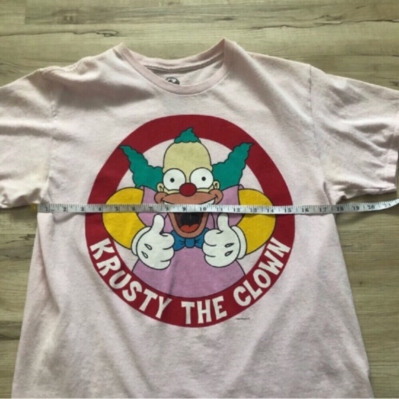 The Simpson’s Krusty the Clown Pink Tee Shirt - Picture 3 of 5